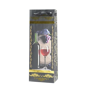 Bottle bag, paper bag, coated paper bag , wine bag