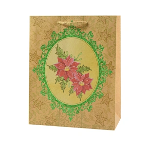 Christmas gift bag, kraft paper bag, gift bag, recycle paper bag