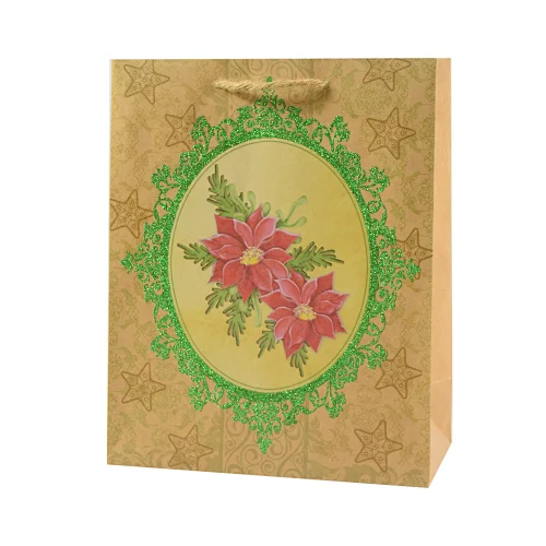 Christmas gift bag, kraft paper bag, gift bag, recycle paper bag