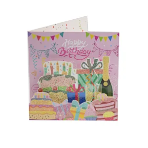 Music greeting card, christmas greeting card with music, greeting card with lights
