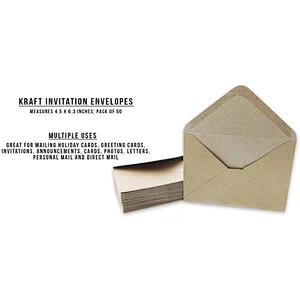 Wedding Custom Envelope  Paper  Office Blank Cards With Envelopes Printing Logo
