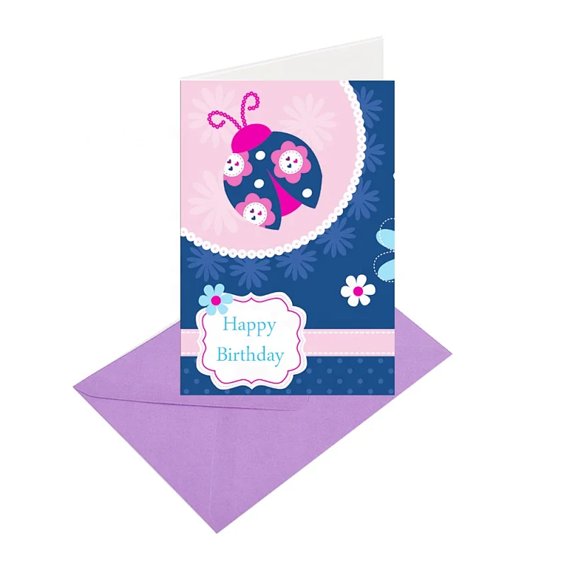 Myway Greeting Card Printing Customized Blank Handmade Tamil Love Greeting Card Cartoon Gift Custom Letters Europe Craft Toxic