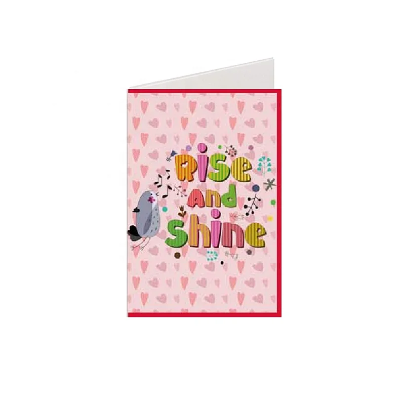 Myway Greeting Card Printing Customized Blank Handmade Tamil Love Greeting Card Cartoon Gift Custom Letters Europe Craft Toxic