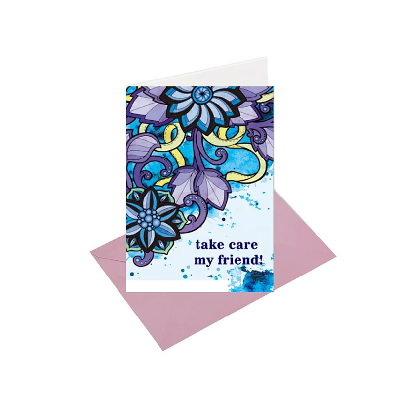 Myway Greeting Card Printing Customized Blank Handmade Tamil Love Greeting Card Cartoon Gift Custom Letters Europe Craft Toxic