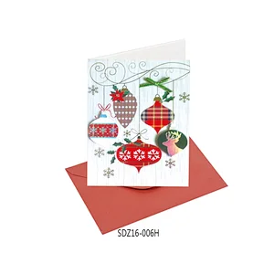 Wholesale modern design Animal design Cards  OEM Customized Christmas greeting Paper card