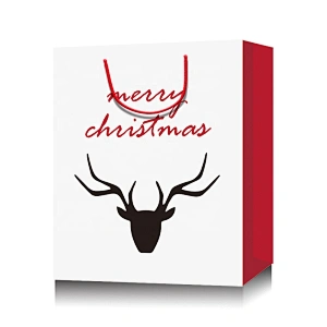 Stock Colorful small size paper bags with Xmax designs suitable for packing gifts or foods