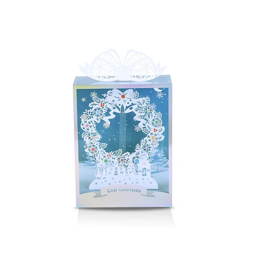 Hot Sales Three-dimensional Furnishing Articles Greeting And Christmas  Card  Hollow Out