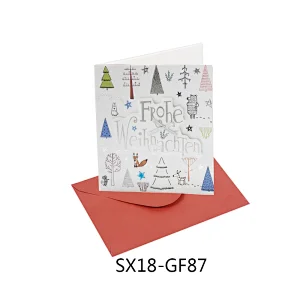 Best wholesale Letter patternCards  OEM Customized Christmas greeting Paper card