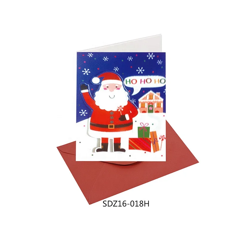 Good quality wholesale Silk screen printing Cards Best china low price Christmas greeting Paper card