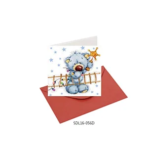 Best sell wholesale Animal design Cards  OEM Customized Christmas greeting Paper card