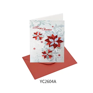 Wholesale modern design Thank You Cards Latest design Christmas greeting Paper card