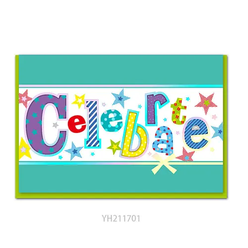 New design celebrate greeting cards for party