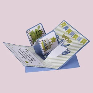 Hot Sales Pop Up Greeting Card 3D High Quality Gold Stamping Handmade For Friends And Birthday
