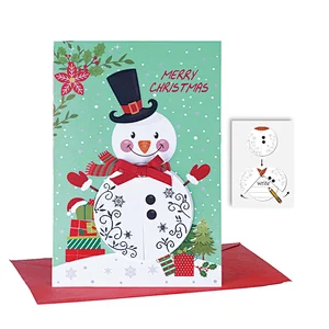 Factory 3D Moving design Christmas greeting card for gifts