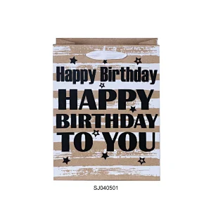Wholesale Custom Brown White Gift Craft Kraft Shopping Paper Bags With Handle