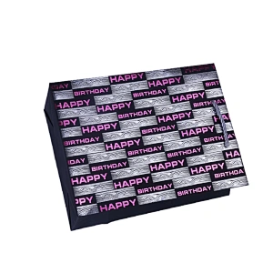 Happy birthday hot stamping paper bags for packing gifts