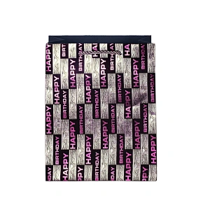 Happy birthday hot stamping paper bags for packing gifts