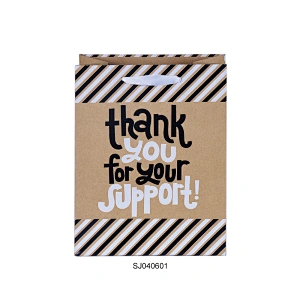 Wholesale Custom Brown White Gift Craft Kraft Shopping Paper Bags With Handle