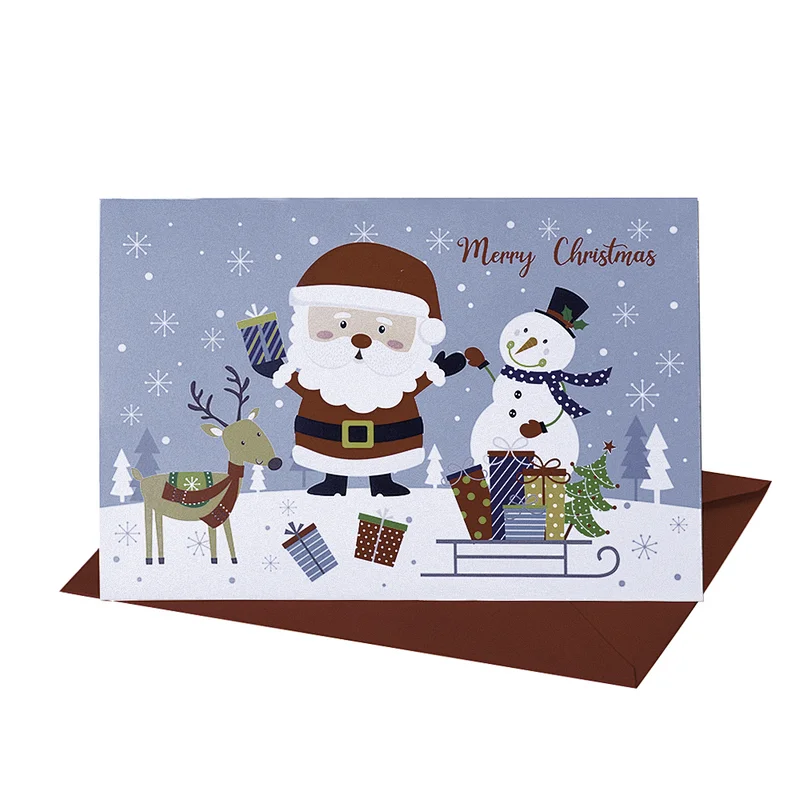 Merry Christmas Custom Greeting Card 3d Pop Up Custom Cards for Festival