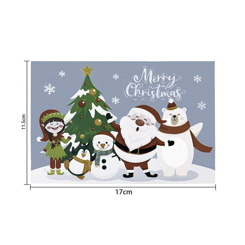Merry Christmas Custom Greeting Card 3d Pop Up Custom Cards for Festival-5