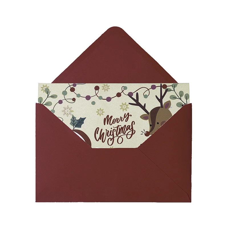 Merry Christmas Custom Greeting Card 3d Pop Up Custom Cards for Festival-6
