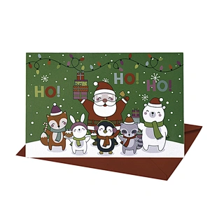 3D Pop Up Christmas Greeting Card Custom Cards for Festival