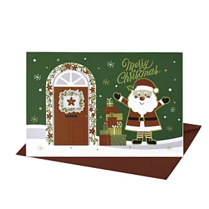Merry Christmas Custom Greeting Card 3d Pop Up Custom Cards for Festival-4