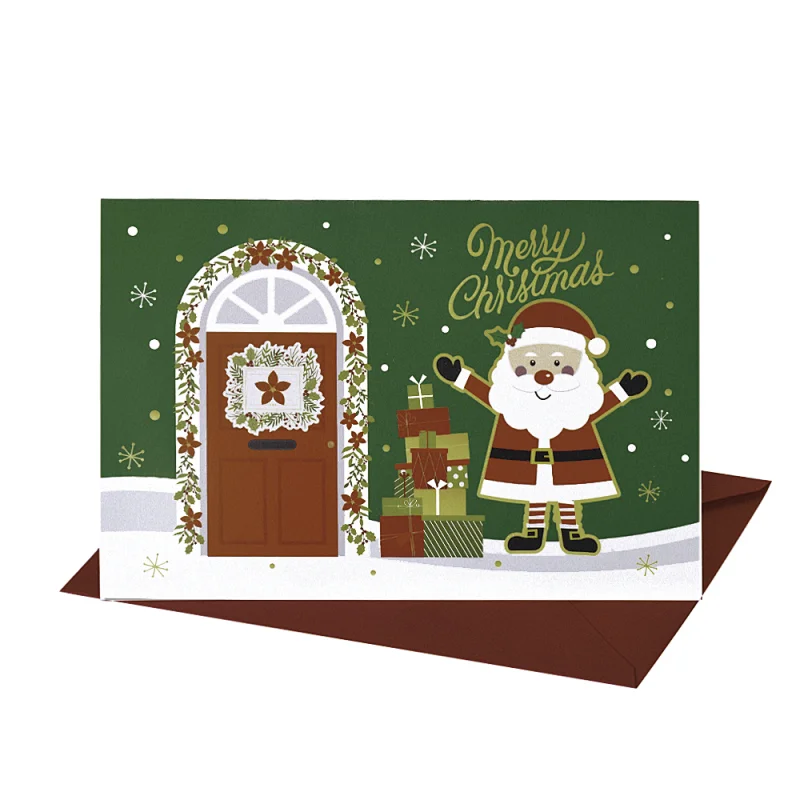 Merry Christmas Custom Greeting Card 3d Pop Up Custom Cards for Festival-4