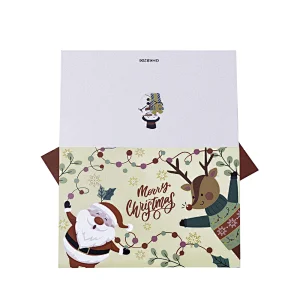 Merry Christmas Custom Greeting Card 3d Pop Up Custom Cards for Festival-6