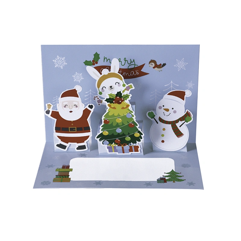Merry Christmas Custom Greeting Card 3d Pop Up Custom Cards for Festival-2