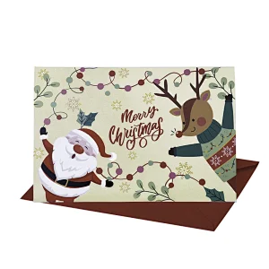 Merry Christmas Custom Greeting Card 3d Pop Up Custom Cards for Festival-6