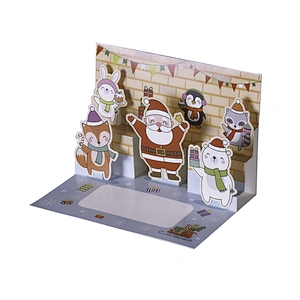 3D Pop Up Christmas Greeting Card Custom Cards for Festival