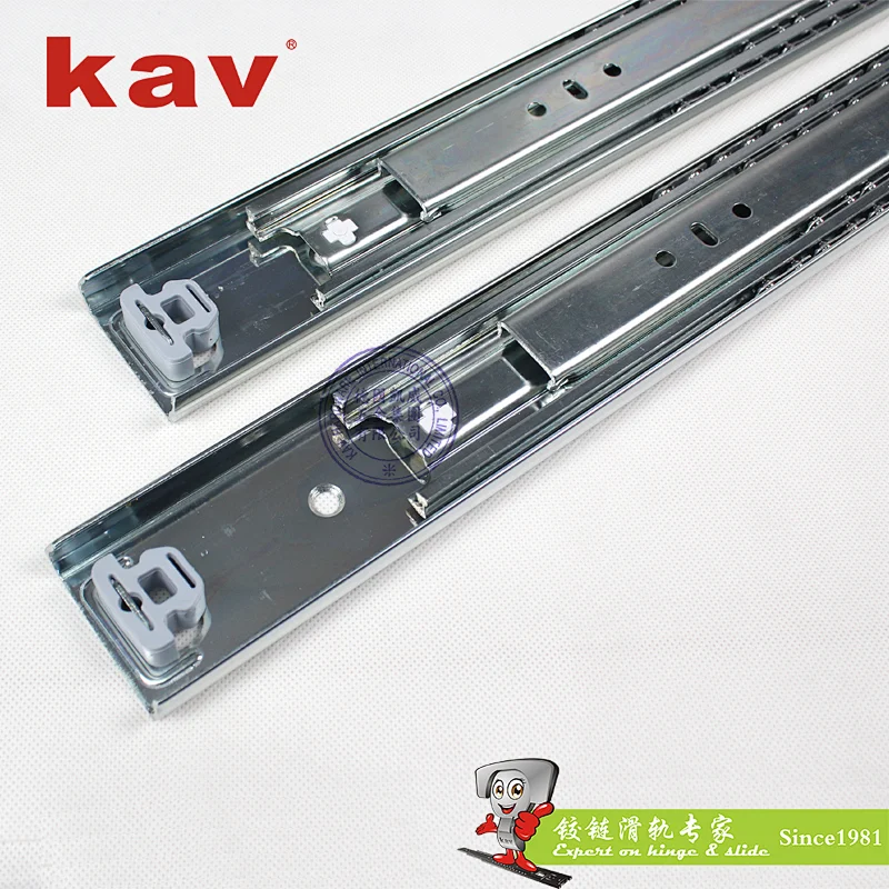 Ball Bearing Telescopic Channel Heavy Duty furniture fittings draw slides 53mm ball bearing slide