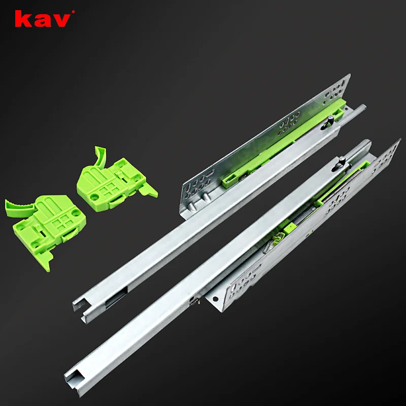 Single extension Drawer runners kitchen cabinet for undermount heavy duty drawer runners