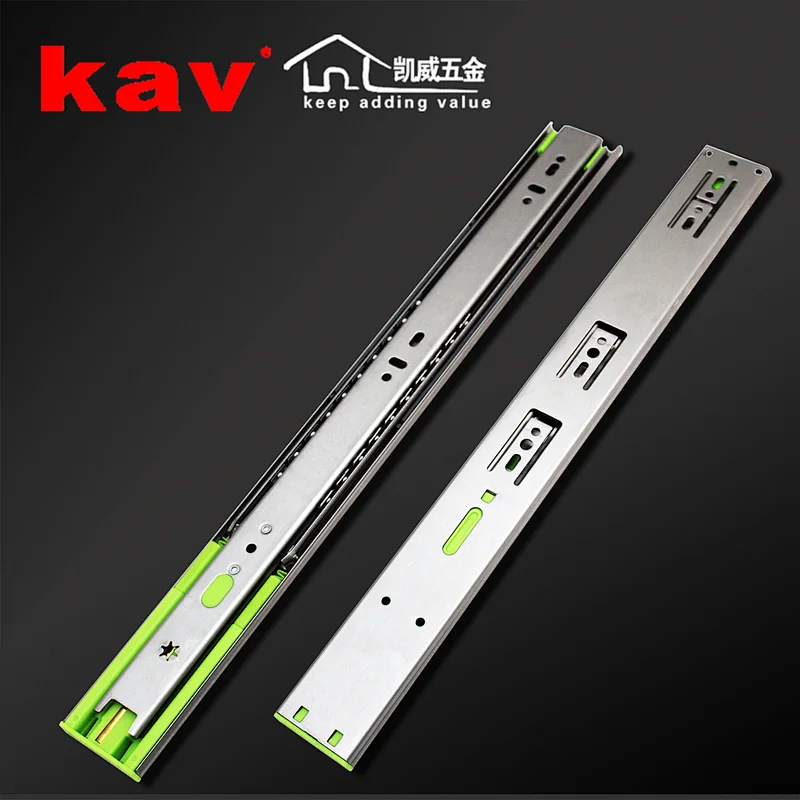18 inch Kitchen Telescopic Channel 304 Stainless steel soft close  ball bearing drawer runners