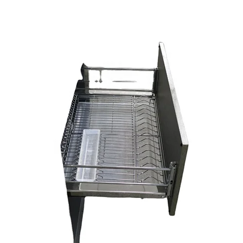 kitchen cabinet stainless steel wire bowl storage basket with soft closing slide