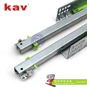 single extension push to open concealed drawer slide with adjustable pin