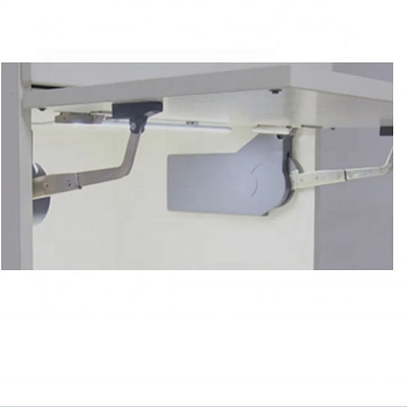 Electric vertical servo drive right angle cabinet door support lift system