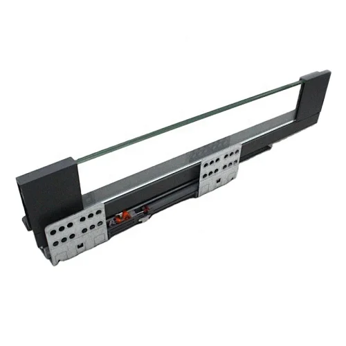 Transparent Glass Sided Panel Slim box Drawer Slide