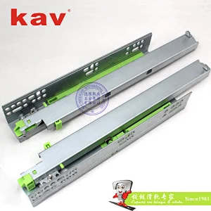 full extension drawer slides push to open under mount drawer slides (663FI)