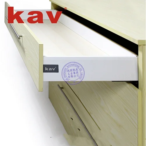 Environmental Galvanized Sheet Double Wall Deawer System Soft Closing Drawer Slide (E660H05-68)