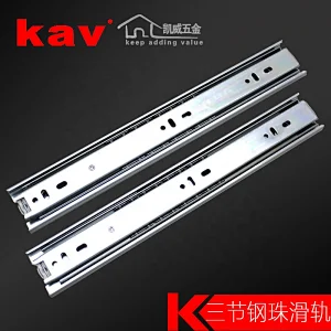 drawer slide ball bearing 45 mm cabinet  full extension side mount drawer runner (L45315)