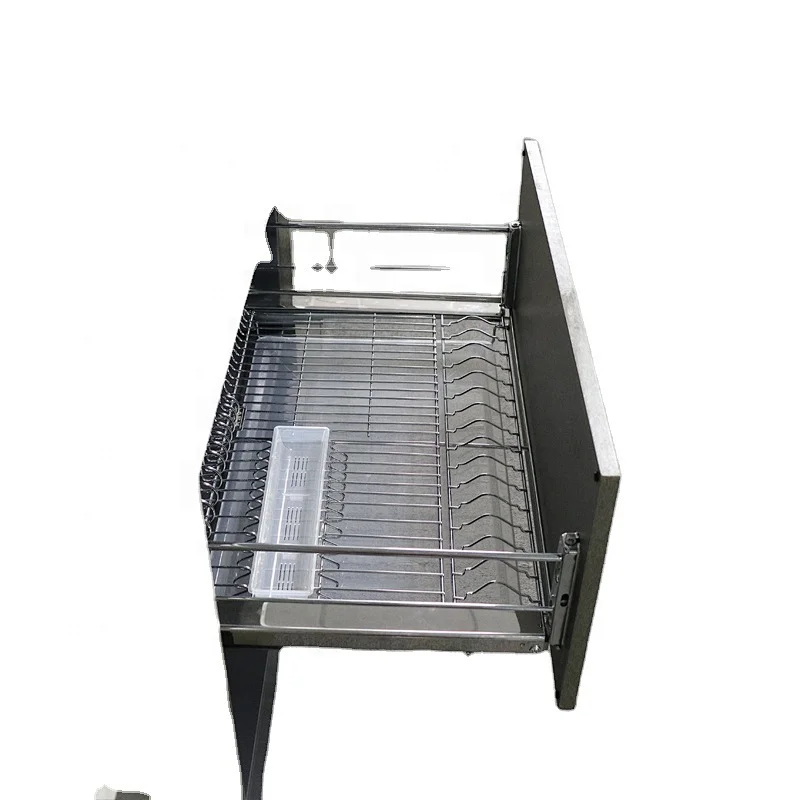 pull cabinet stainless steel wire bowl rack with cover soft close undermount slide