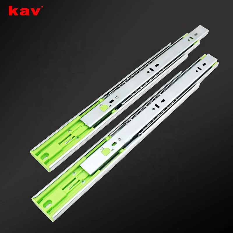 Push Open Ball Bearing Slide Full Extension Touch Open Slide Rail 45315F