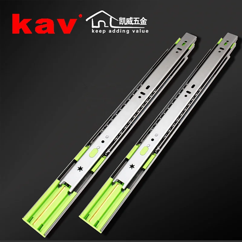 18 inch Kitchen Telescopic Channel 304 Stainless steel soft close  ball bearing drawer runners