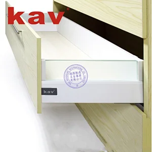 Environmental Galvanized Sheet Double Wall Deawer System Soft Closing Drawer Slide (E660H05-68)