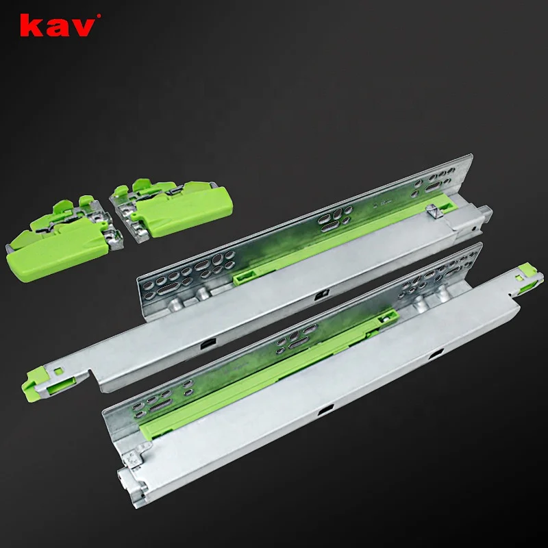 high quality push open concealed undermount drawer slide rails with fast clip