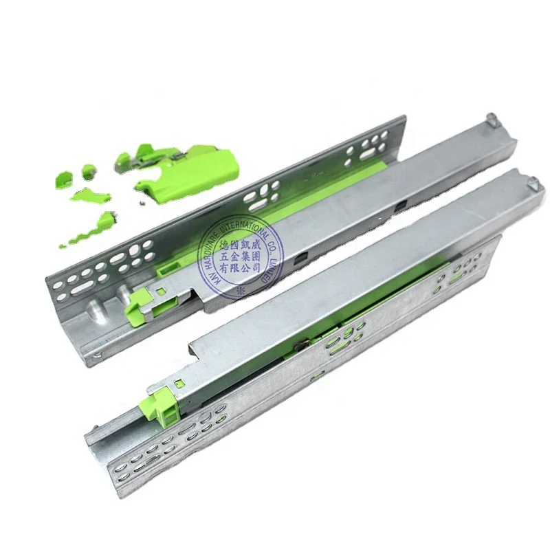 high quality push open concealed undermount drawer slide rails with fast clip