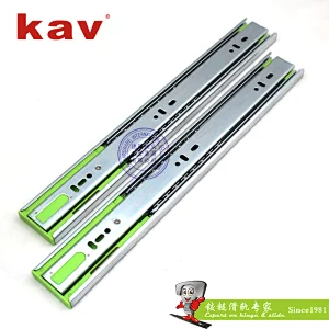 45mm full extension ball bearing drawer slide  soft close drawer telescopic channel