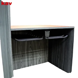 Soft close double row extension frame for trousers